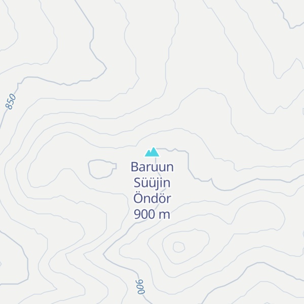 Map of Baruun Süüjin Öndör