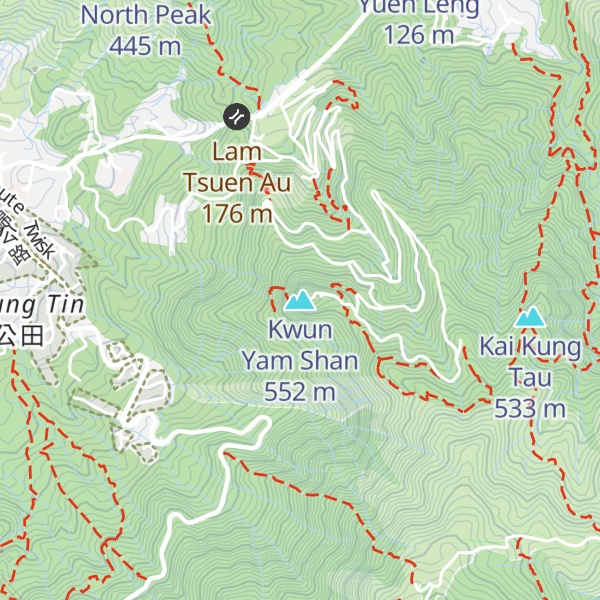 Map of Kwun Yam Shan
