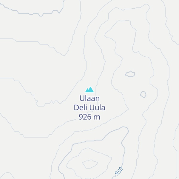 Map of Ulaan Deli Uula