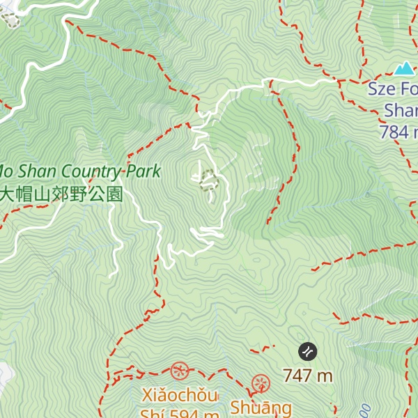 Map of Tai Mo Shan
