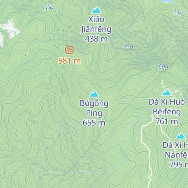Map of Bógōng Píng