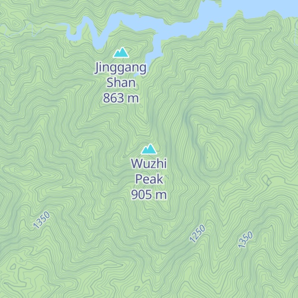 Map of Wuzhi Peak