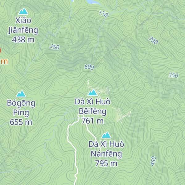 Map of Dà Xì Huò Běifēng