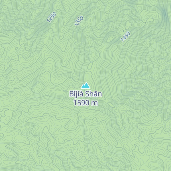 Map of Bǐjià Shān