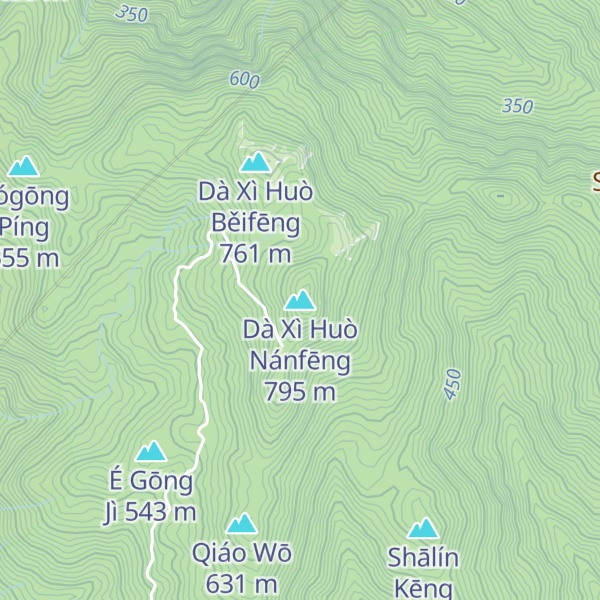 Map of Dà Xì Huò Nánfēng