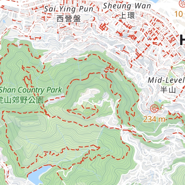 Map of Victoria Peak