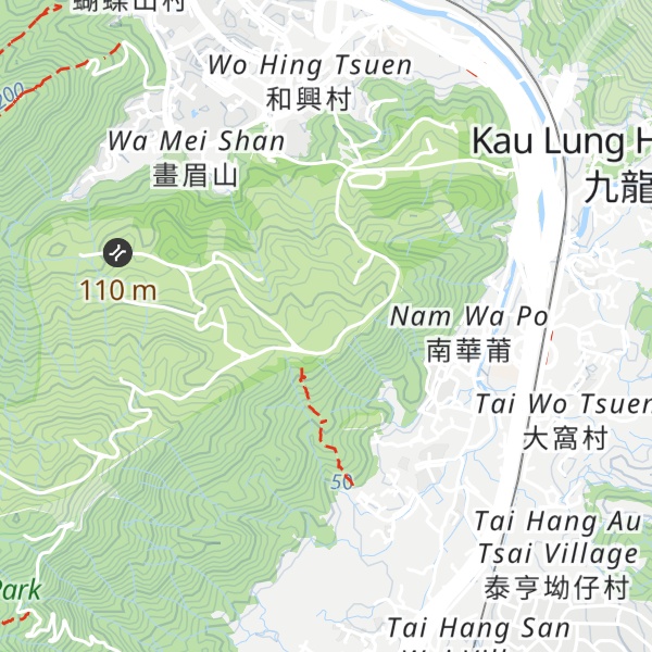Map of Nam Wa Po Shan