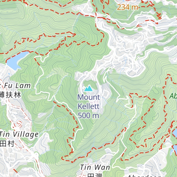 Map of Mount Kellett