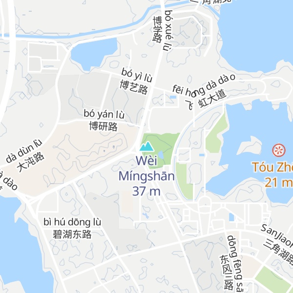 Map of Wèi Míngshān