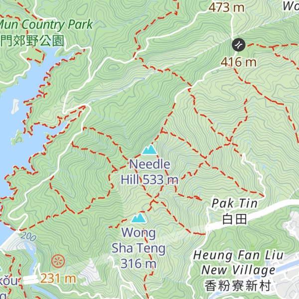 Map of Needle Hill