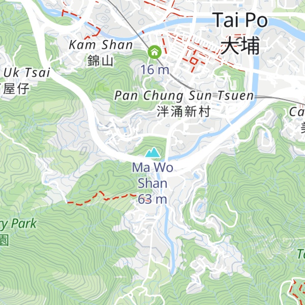 Map of Ma Wo Shan