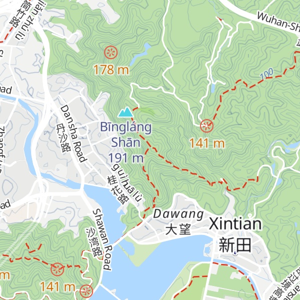 Map of Dàwàng Shān