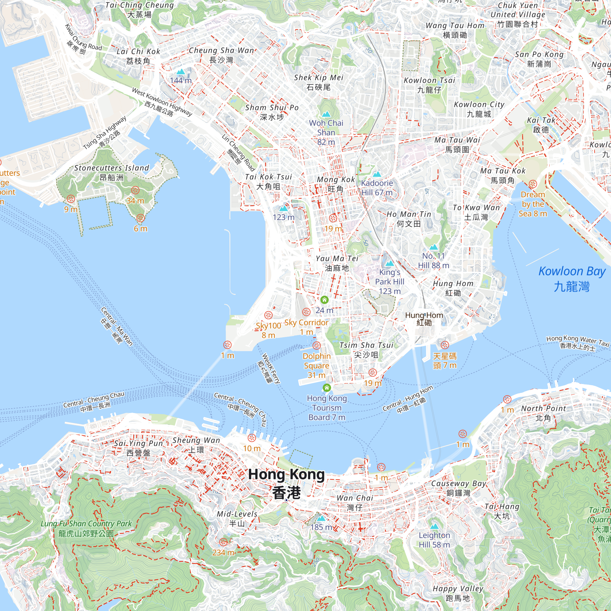 Hong Kong International Airport Customer Services map