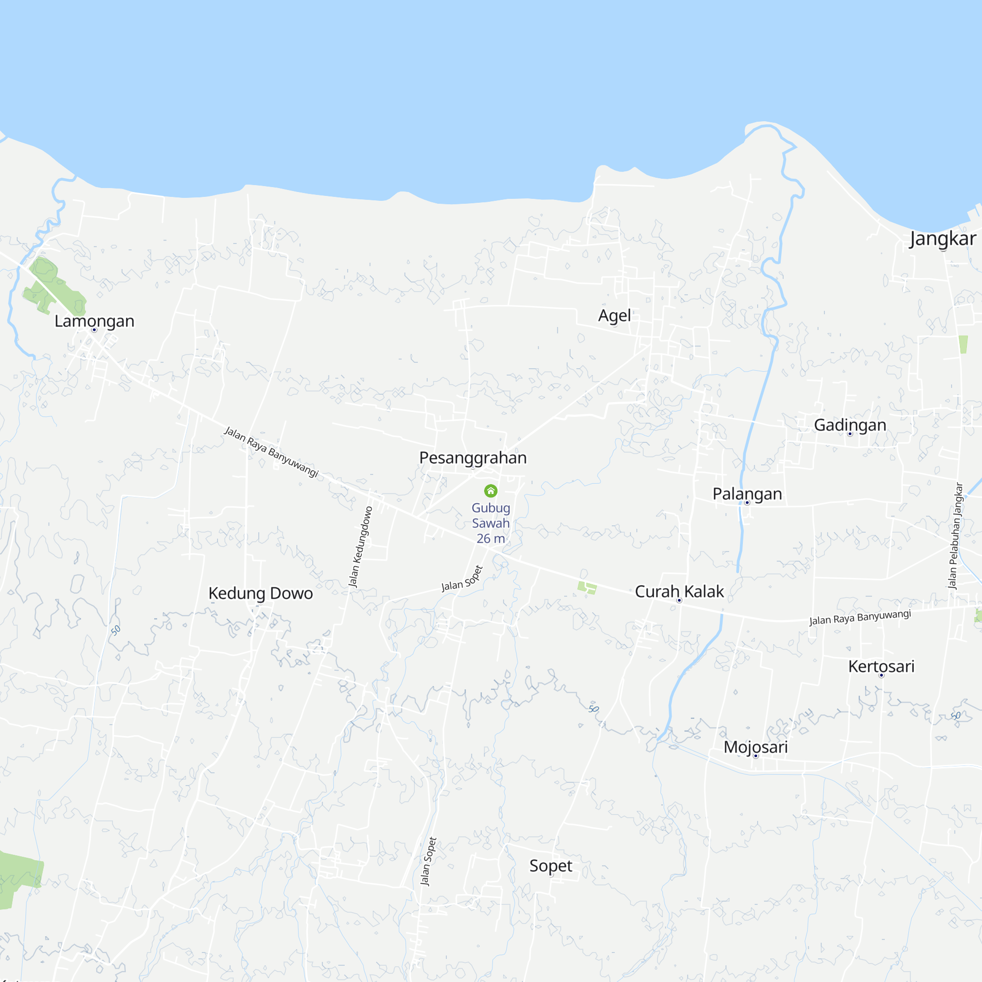 Gubug Sawah map