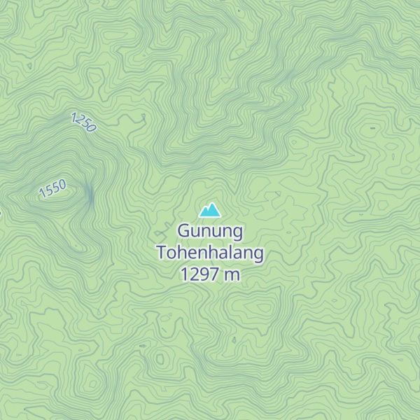 Map of Gunung Tohenhalang