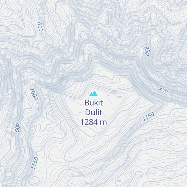 Map of Bukit Dulit