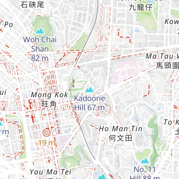 Map of Kadoorie Hill
