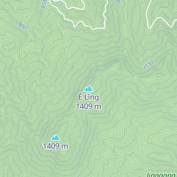Map of É Lǐng