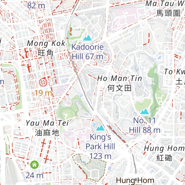 Map of Ho Man Tin Hill