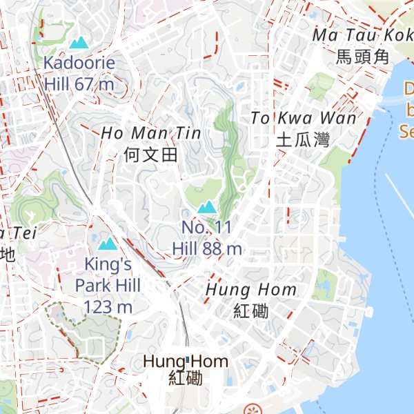 Map of No. 11 Hill