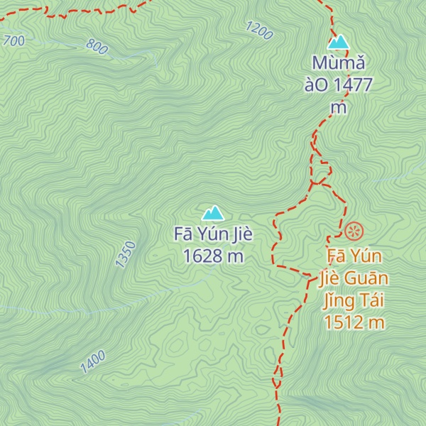 Map of Fā Yún Jiè