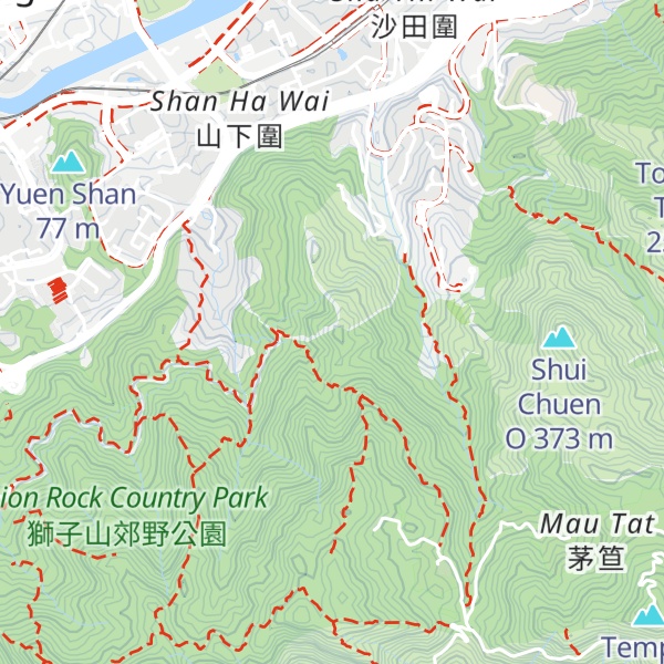 Map of Mau Tsai Shan
