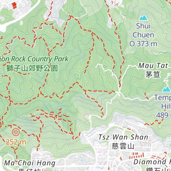Map of Unicorn Ridge