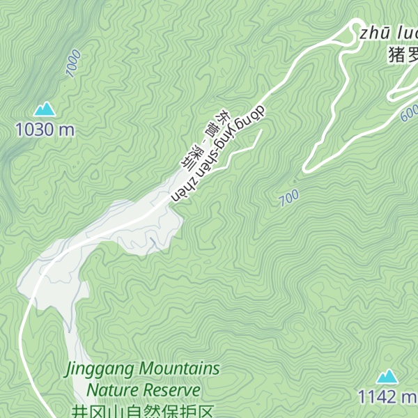 Map of Tóngmù Lǐng