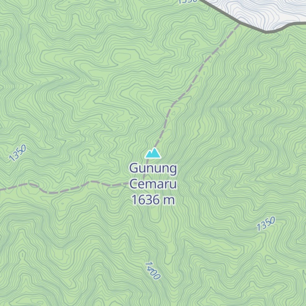 Map of Gunung Cemaru