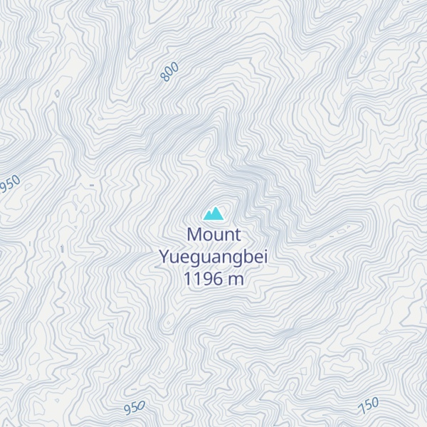 Map of Mount Yueguangbei
