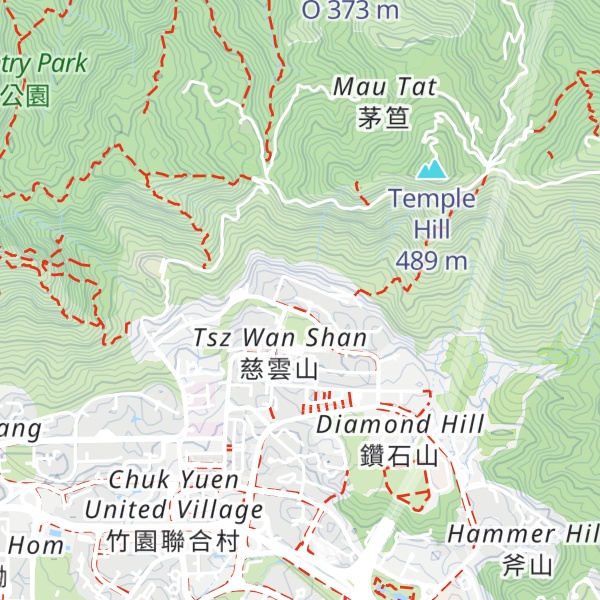 Map of Tsz Wan Shan
