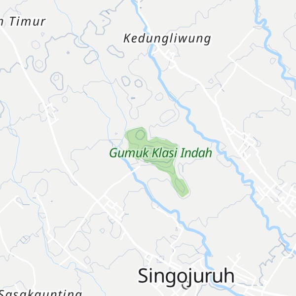 Map of Gumuk Klasi Indah