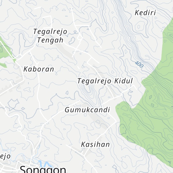 Map of Gumuk Candi