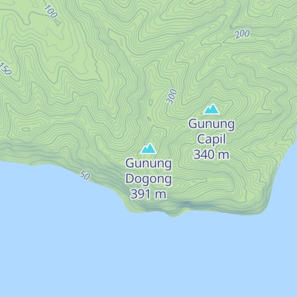 Map of Gunung Dogong
