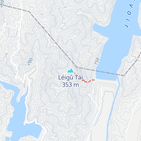 Map of Léigǔ Tái
