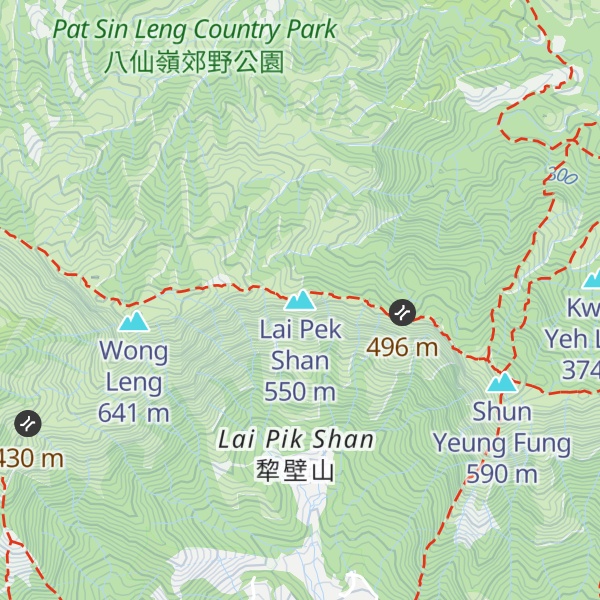 Map of Lai Pek Shan