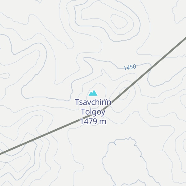 Map of Tsavchirïn Tolgoy