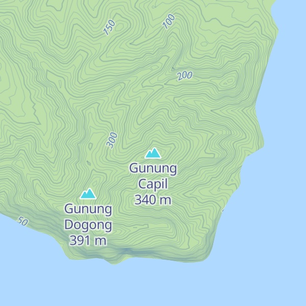 Map of Gunung Capil