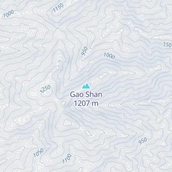 Map of Gao Shan