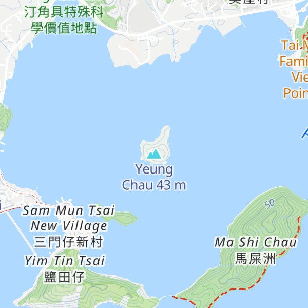 Map of Yeung Chau