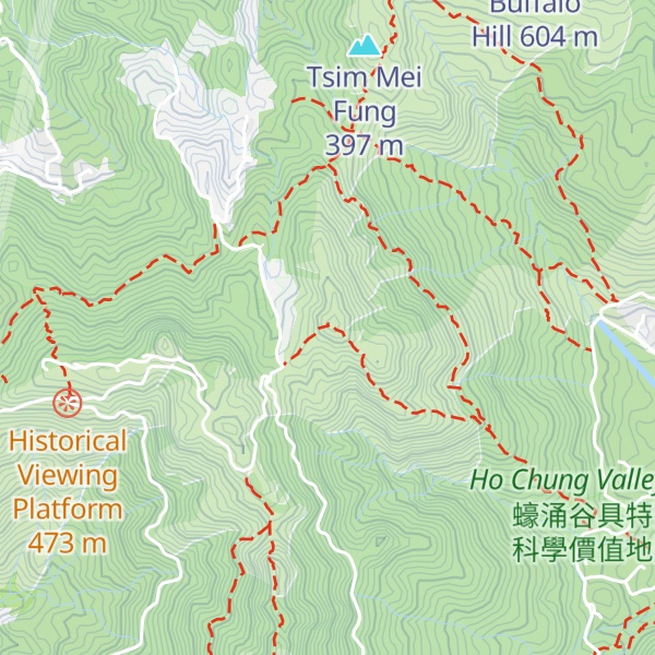 Map of Tung Yeung Shan