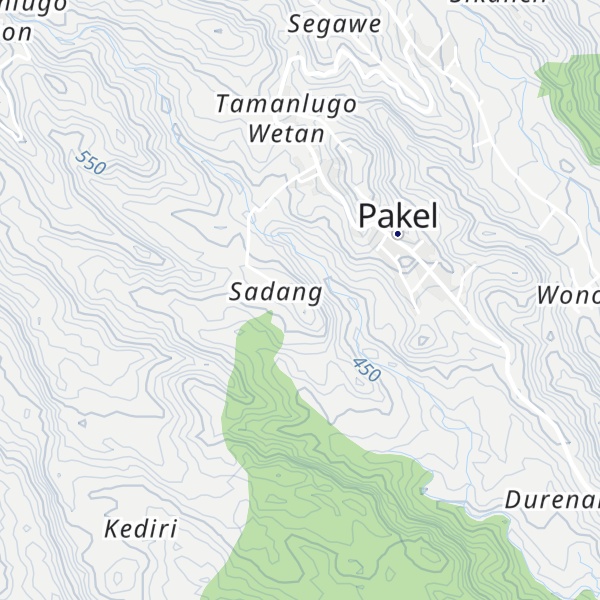 Map of Gumuk Sadang