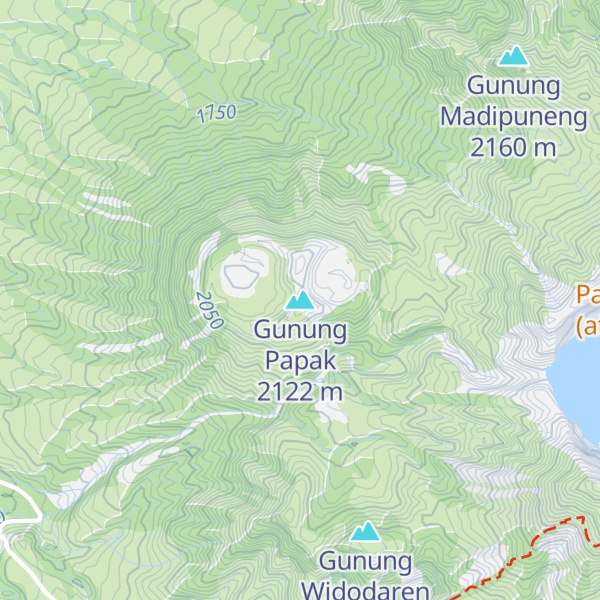 Map of Gunung Papak