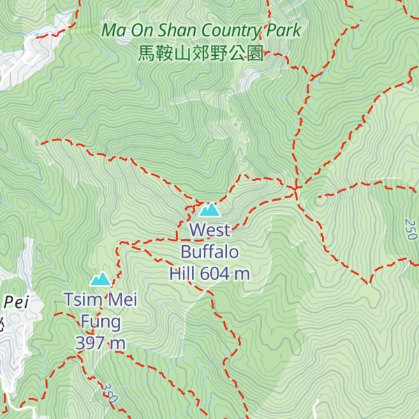 Map of West Buffalo Hill