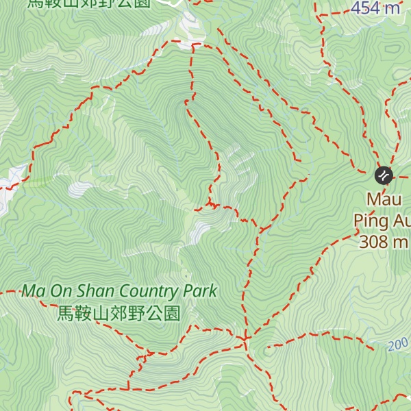 Map of Shek Nga Shan
