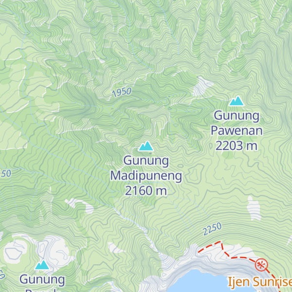 Map of Gunung Madipuneng