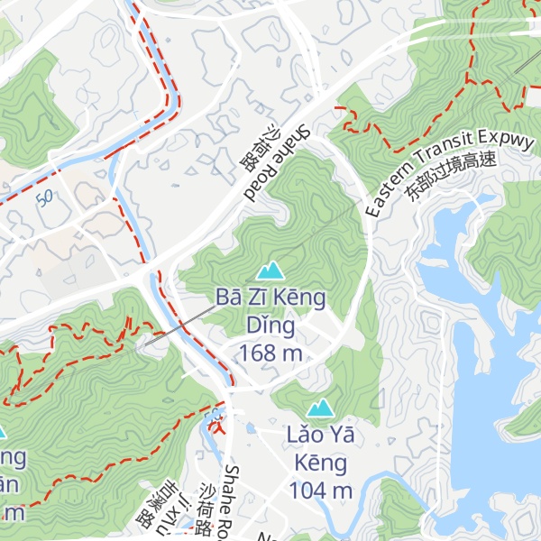 Map of Bā Zī Kēng Dǐng