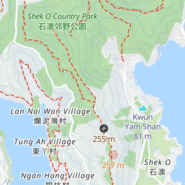 Map of Wan Cham Shan