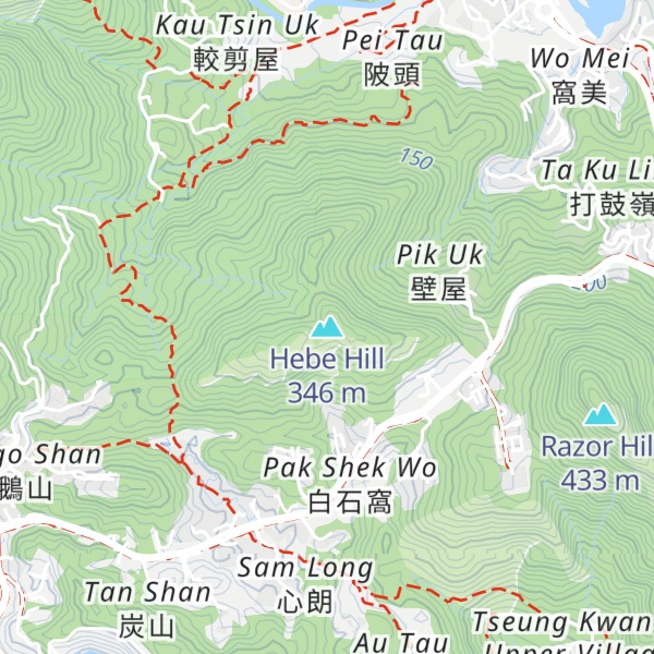 Map of Hebe Hill