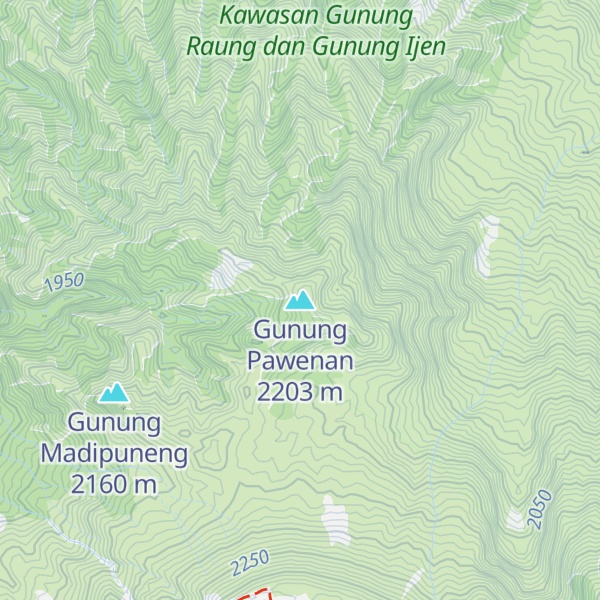 Map of Gunung Pawenan